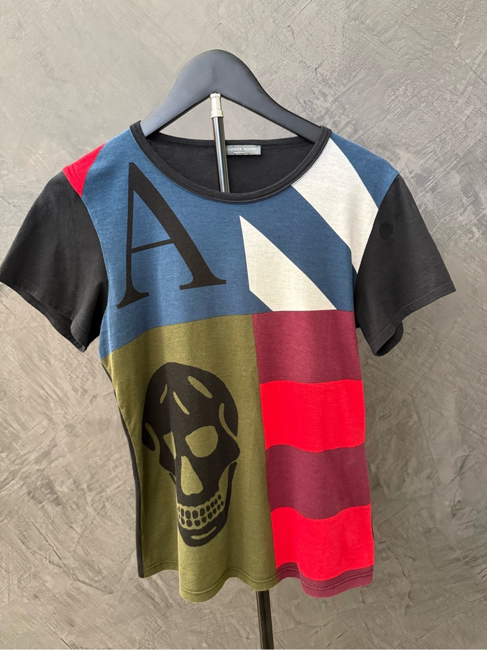 EUC Alexander McQueen Multicolor Short Sleeve Graphic Tee